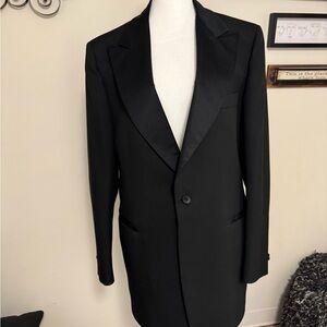 MANS Black Tuxedo Jacket large /tall